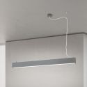 Lustra liniara aplicata/ suspendata LED CCT PALKKI 113cm, argintiu