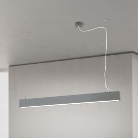 Lustra liniara aplicata/ suspendata LED CCT PALKKI 113cm, argintiu