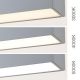 Pendule, Lustre suspendate - Lustra liniara aplicata/ suspendata LED CCT PALKKI 113cm, argintiu