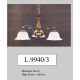 Candelabre, Lustre - Lustra rustica suspendata cu 3 brate design italian 9940