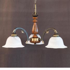 Lustra rustica suspendata cu 3 brate design italian 9940