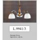Candelabre, Lustre - Lustra rustica suspendata cu 3 brate design italian 9941