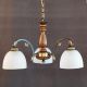 Lustra rustica suspendata cu 3 brate design italian 9941