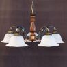 Lustra rustica suspendata cu 5 brate design italian 9940