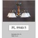Candelabre, Lustre - Lustra rustica aplicata cu 5 brate design italian 9940