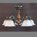 Lustra rustica aplicata cu 5 brate design italian 9940