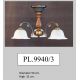 Candelabre, Lustre - Lustra rustica aplicata cu 3 brate design italian 9940
