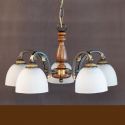 Lustra rustica suspendata cu 5 brate design italian 9941