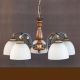 Candelabre, Lustre - Lustra rustica suspendata cu 5 brate design italian 9941