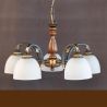 Lustra rustica suspendata cu 5 brate design italian 9941