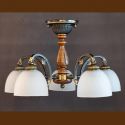 Lustra rustica aplicata cu 5 brate design italian 9941