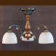 Lustra rustica aplicata cu 3 brate design italian 9941