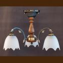 Lustra rustica aplicata cu 3 brate design italian 9942