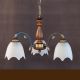 Lustra rustica suspendata cu 3 brate design italian 9942