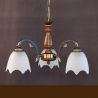 Lustra rustica suspendata cu 3 brate design italian 9942