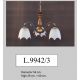Candelabre, Lustre - Lustra rustica suspendata cu 3 brate design italian 9942
