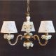Candelabre, Lustre - Lustra design italian cu 3 brate din alama si portelan colorat 9961