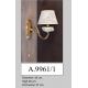 Aplice, corpuri de iluminat pentru pereti - Aplica design italian din alama si portelan colorat 9961