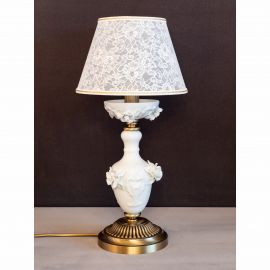 Veioze - Veioza design italian din alama si portelan alb 9962