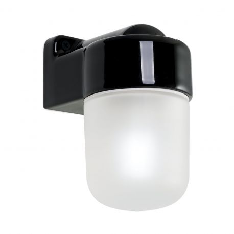 Aplice, corpuri de iluminat pentru pereti - Aplica de perete design minimalist din ceramica neagra OSTIA