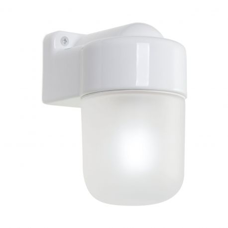 Aplice, corpuri de iluminat pentru pereti - Aplica de perete design minimalist din ceramica alba OSTIA