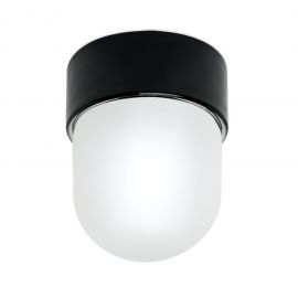 Plafoniere cu spoturi, Spoturi aplicate - Mini Plafoniera din ceramica neagra OSTIA