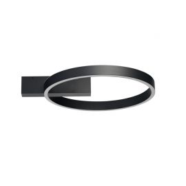 Plafoniere - Plafoniera LED moderna Arte Top 15W+15W CCT Switch Bk