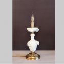 Veioza design italian din alama si portelan alb 9952
