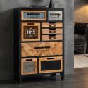 Dulap cu sertare stil industrial vintage SECRETS 95cm