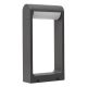 Stalpi - Stalp exterior LED modern IP65 FRAME 30 3000K gri inchis
