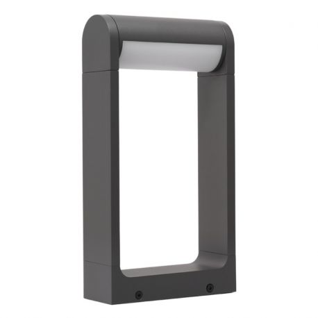 Stalpi - Stalp exterior LED modern IP65 FRAME 30 3000K gri inchis