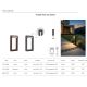 Stalpi - Stalp exterior LED modern IP65 FRAME 30 3000K gri inchis