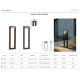 Stalpi - Stalp exterior LED modern IP65 FRAME 60 4000K BK