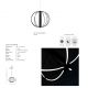 Pendule, Lustre suspendate - Lustra/Pendul LED modern Zoe 3-Step DIMM Bk