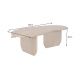Masute Living - Masuta de cafea din lemn de mango ORGANIC 120cm