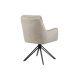 Seturi scaune, HoReCa - Set de 2 scaune pivotante, metal negru, catifea bej, PROMETHEUS