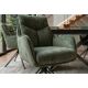Seturi scaune, HoReCa - Set de 2 scaune pivotante, metal negru, catifea verde, PROMETHEUS