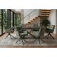 Seturi scaune, HoReCa - Set de 2 scaune pivotante, metal negru, catifea verde, PROMETHEUS