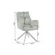 Seturi scaune, HoReCa - Set de 2 scaune pivotante, metal negru, catifea verde, PROMETHEUS