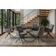 Seturi scaune, HoReCa - Set de 2 scaune pivotante, metal negru, catifea gri grafit, PROMETHEUS
