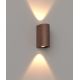 Aplice - Aplica LED iluminat exterior IP65 Badia corten