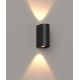 Aplice - Aplica LED iluminat exterior IP65 Badia negru