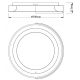Plafoniere - Plafoniera LED design circular Aruba 60cm alba
