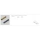 Accesorii iluminat - Accesoriu, STRAIGHT ELECTRIC CONNECTOR auriu pentru sina magnetica SIGMA