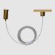 Accesorii iluminat - Accesoriu, Suspensie aurie pentru sina magnetica SIGMA