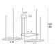 Candelabre, Lustre - Lustra LED XXL design circular Cayenne 3