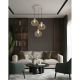 Pendule, Lustre suspendate - Lustra cu 3 pendule din metal MATEO
