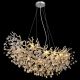 Pendule, Lustre suspendate - Lustra suspendata metal argintiu mat, cristale de sticla QUEENA