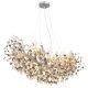 Pendule, Lustre suspendate - Lustra suspendata metal argintiu mat, cristale de sticla QUEENA