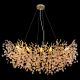 Pendule, Lustre suspendate - Lustra suspendata metal auriu mat, cristale de sticla QUEENA